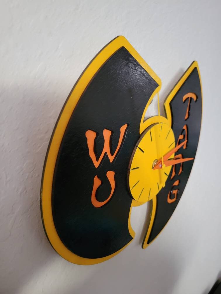 Clock, wall clock, wood clock,