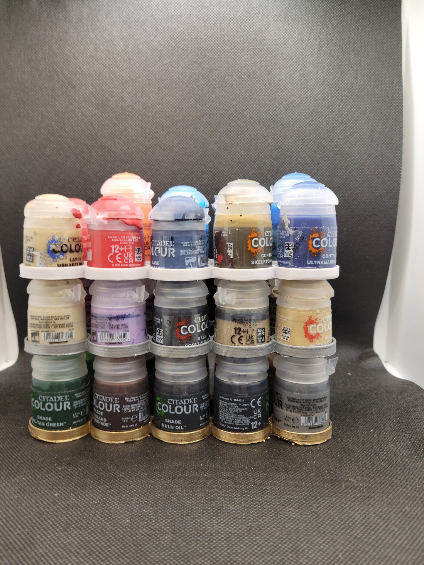 Citadel, 3D printed , Citadel, citadel paint, citadel paint storage, paint station, citadel paint rack stackable, citadel pain holder, Paint